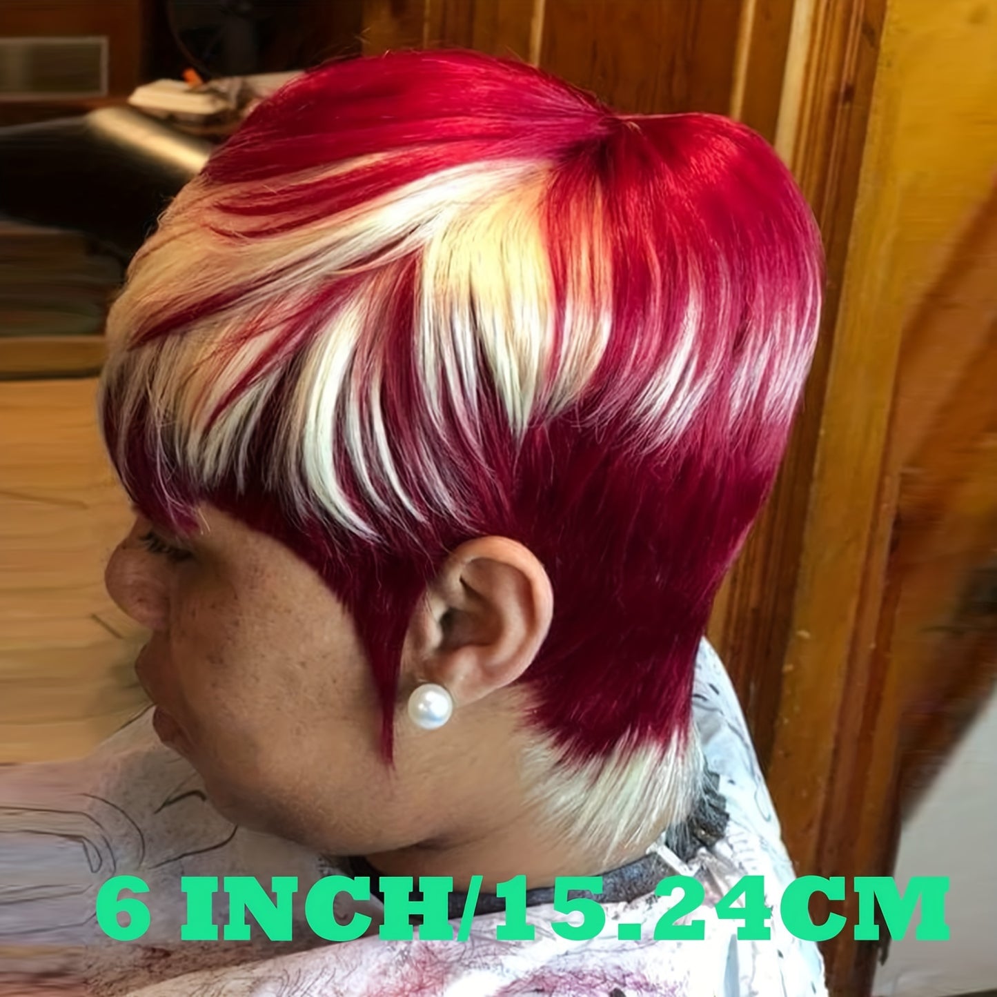 Real Human Hair Pixie Cut Wig for Black Women Short Wigs for Black Women Brazilian Virgin Human Hair Glueless Wig None Lace Front Full Machine Made Layered Wig Pixie Wigs for Black Women Haircut Short Wigs for Daily Use