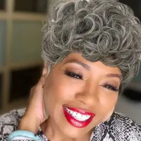 Synthetic Wigs Short Pixie Wigs for Black Women Short Black Curly Pixie Wigs Synthetic Hair Wigs for Black Women Natural Wavy Black Pixie Cut 240329