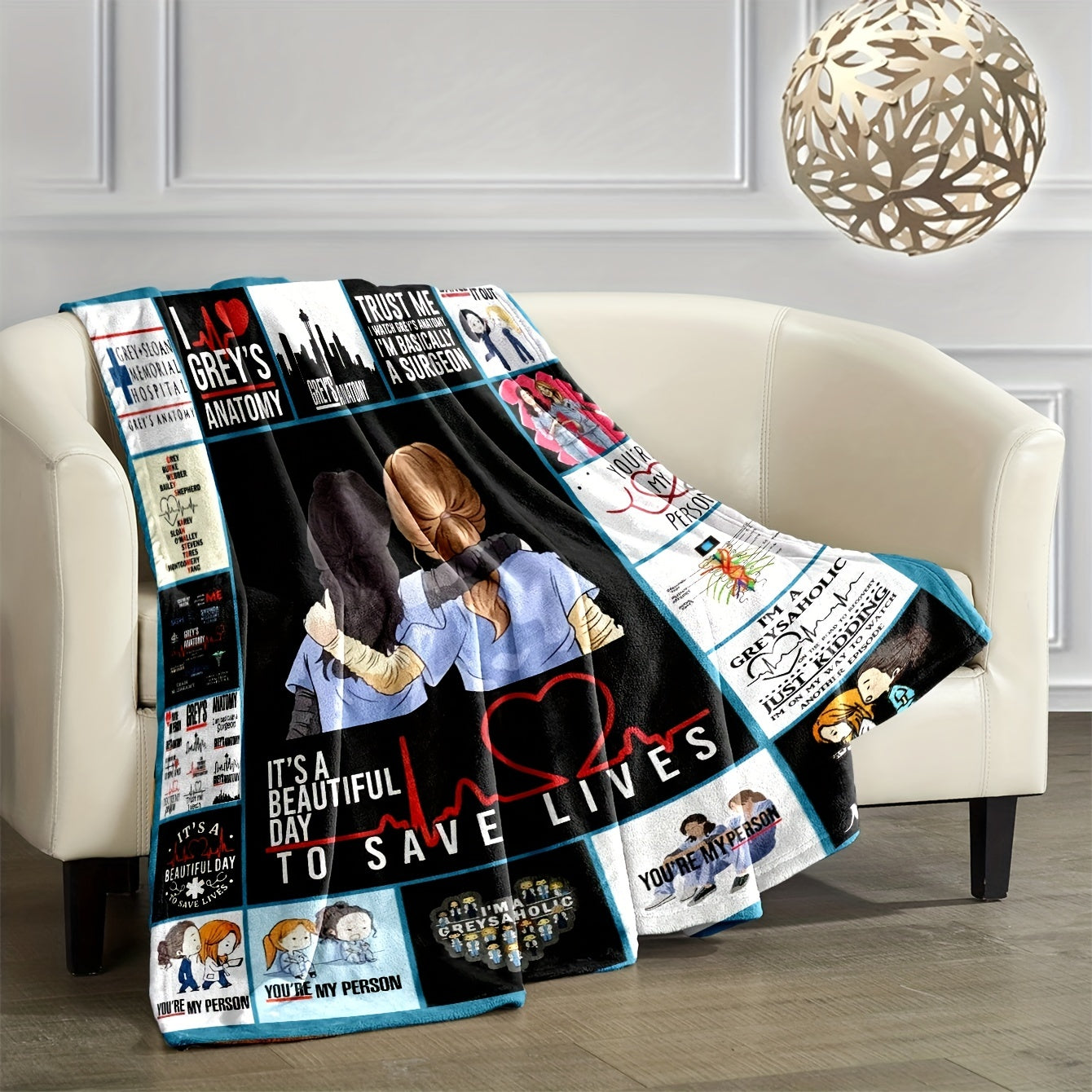 1pc Soft Doctor Flannel Digital Printing Blanket - Ultra Cozy, Warm, and Comfortable for Sofa, Bed, Travel, Camping, and Napping - Perfect Gift for Friends and Special Doctors, Suitable for All Seasons