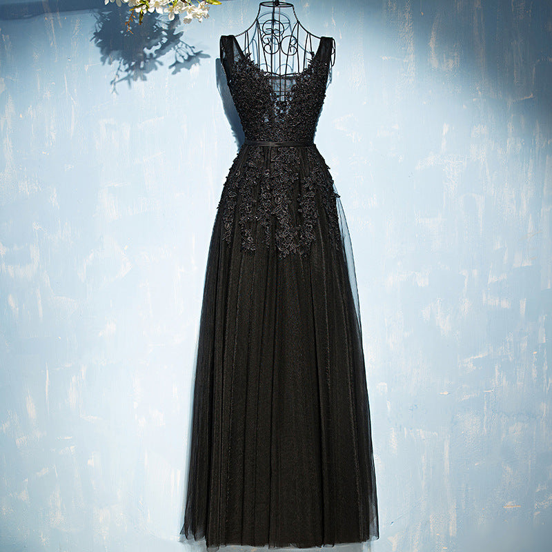 2025 Dress New Banquet Evening Dress Bridal Toast Dress Long Celebrity Party Dress Host Bridesmaid Dress