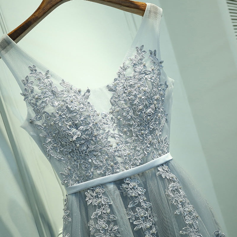 2025 Dress New Banquet Evening Dress Bridal Toast Dress Long Celebrity Party Dress Host Bridesmaid Dress
