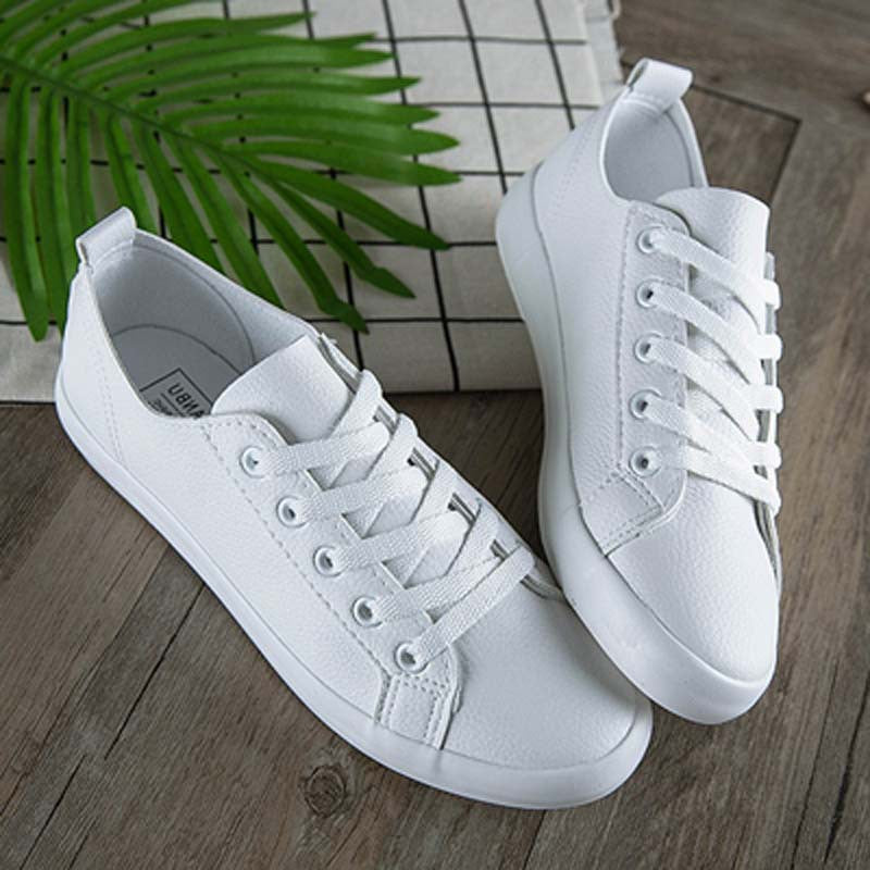 ZllKl Yuanbu Summer Leather Hong Kong Style Flat Shoes Korean Style Versatile Outdoor Leisure Work Black Shoes for Students Female Cloth Shoes