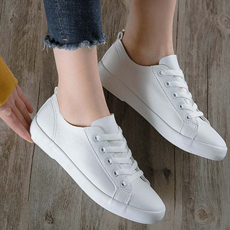 ZllKl Yuanbu Summer Leather Hong Kong Style Flat Shoes Korean Style Versatile Outdoor Leisure Work Black Shoes for Students Female Cloth Shoes