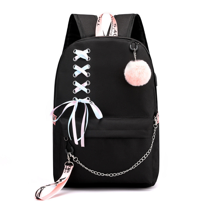 Cross-Border New Luminous Backpack Elementary and Middle School Student Schoolbags Women's Backpack