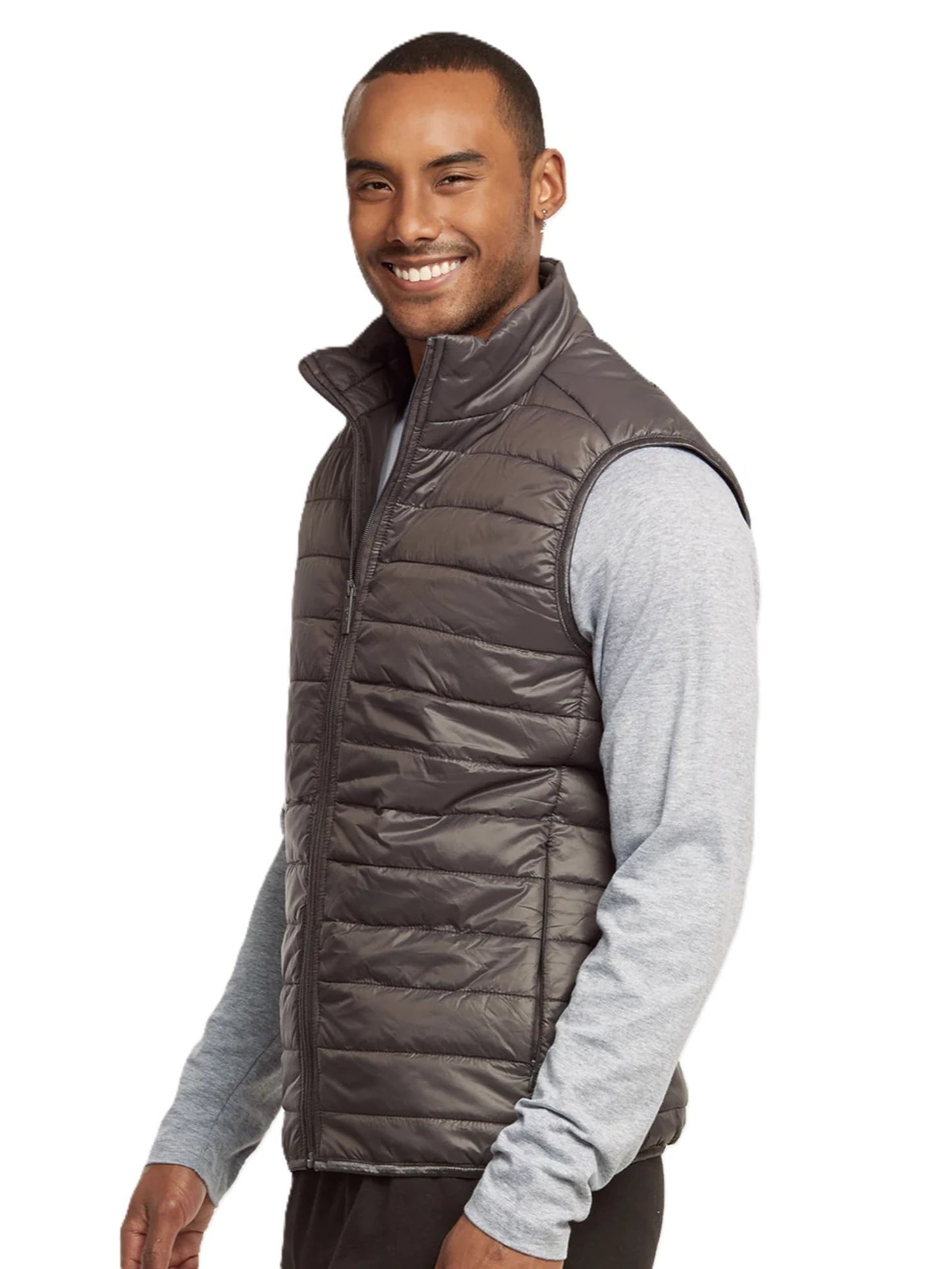 PLUS SIZE MEN'S LIGHTWEIGHT PUFFER VEST