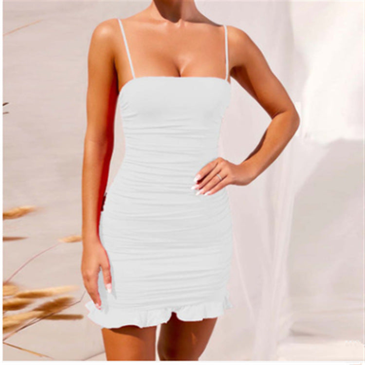 Hot Trade Women's Summer Fashion Sexy Sling Hip Skirt Summer Dress Women