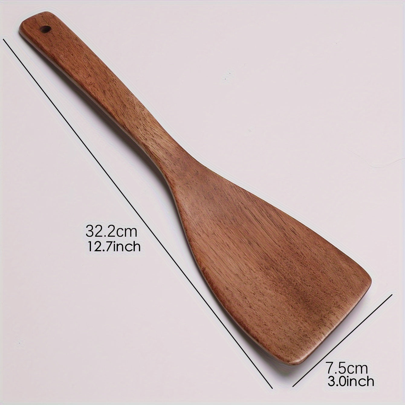 1pc Premium Wooden Solid Spatula - Ergonomic Non-Stick Turner for Easy Cooking, Durable Kitchen Utensil, Essential for Apartments, College Dorms, and Home Cooking - Perfect for Pancakes, Eggs, and Delicate Foods