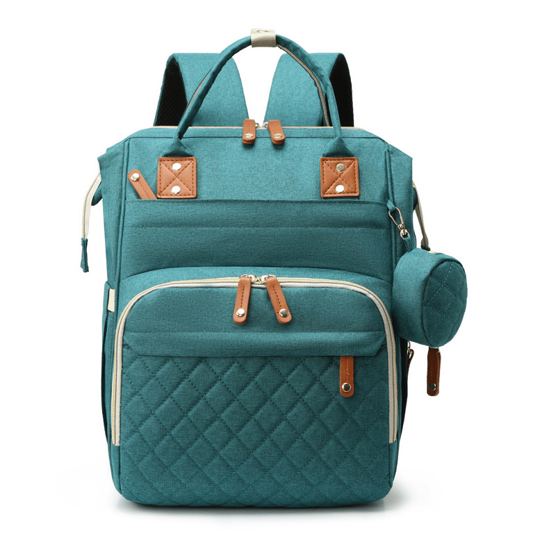 Versatile Large-Capacity Mommy Backpack - Organized Compartments for Bottles & Diapers - Ideal Holiday Gift