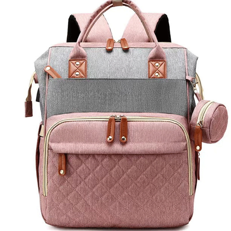 Versatile Large-Capacity Mommy Backpack - Organized Compartments for Bottles & Diapers - Ideal Holiday Gift