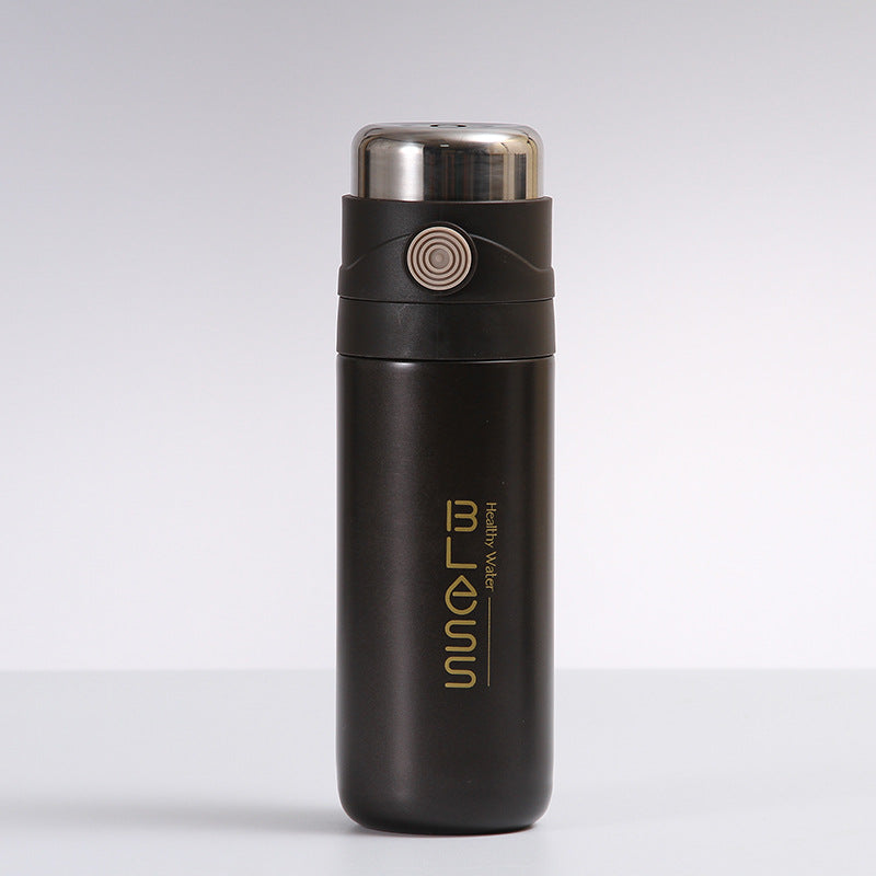 1pc, Vacuum Flask With Tea Infuser, 16.91oz Stainless Steel Insulated Water Bottles, Travel Thermal Cups, For Hot And Cold Beverages, Summer Winter Drinkware, Gifts
