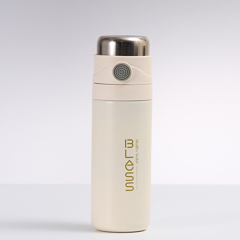 1pc, Vacuum Flask With Tea Infuser, 16.91oz Stainless Steel Insulated Water Bottles, Travel Thermal Cups, For Hot And Cold Beverages, Summer Winter Drinkware, Gifts