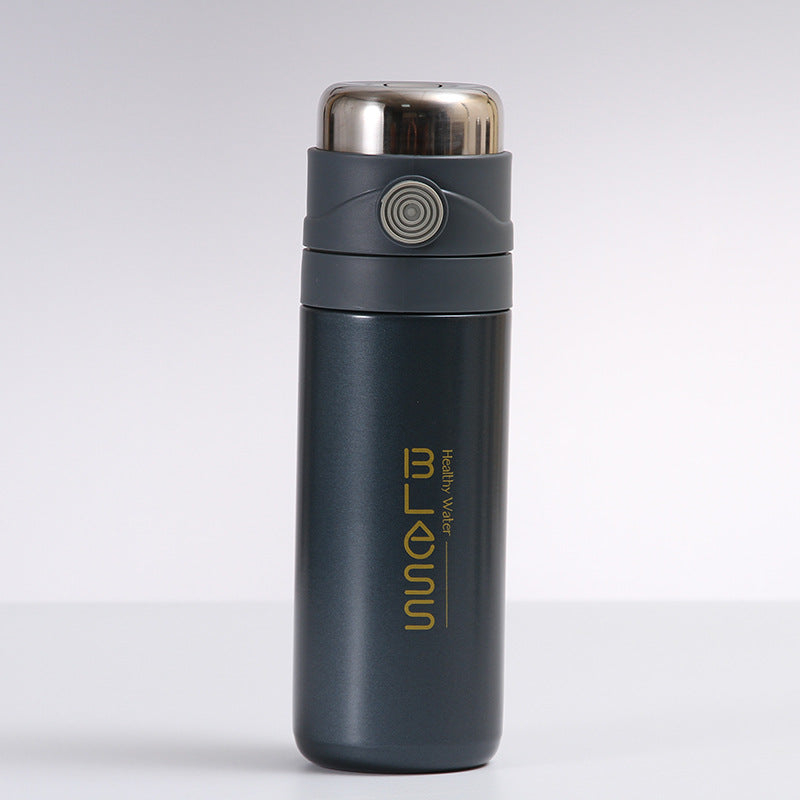 1pc, Vacuum Flask With Tea Infuser, 16.91oz Stainless Steel Insulated Water Bottles, Travel Thermal Cups, For Hot And Cold Beverages, Summer Winter Drinkware, Gifts
