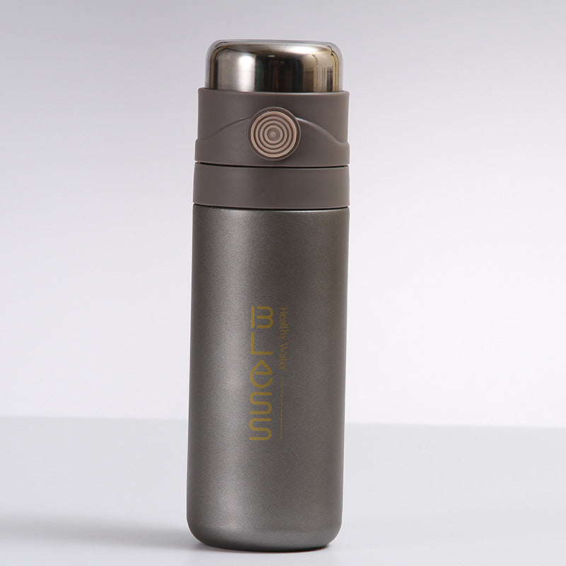 1pc, Vacuum Flask With Tea Infuser, 16.91oz Stainless Steel Insulated Water Bottles, Travel Thermal Cups, For Hot And Cold Beverages, Summer Winter Drinkware, Gifts