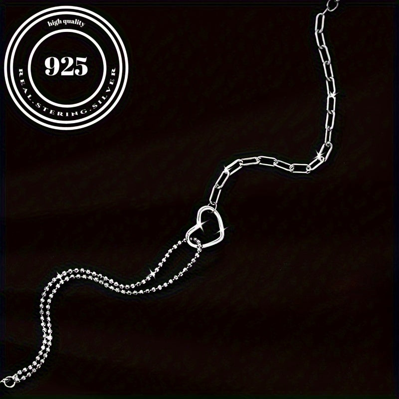 1.6g/0.06oz S925 Sterling Silver Dainty Link Chain Bracelet - Timeless Hand Jewelry Decoration with Gift Box for Any Occasion, Perfect Accessory for Women and Girls
