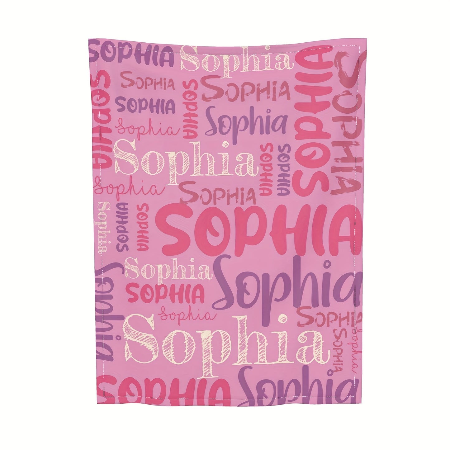 Custom Name Blanket - Soft Flannel, All-Season, Anti-Allergy, Machine Washable - Perfect for Couch, Bed, Office, and Camping