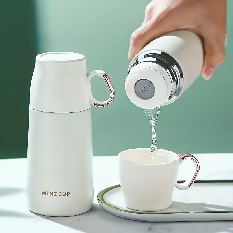 1pc-8.79oz/260ml Insulated Stainless Steel Thermal Flask Cup - Durable, Leak-Proof, and Vacuum Insulated for Hot and Cold Drinks - Perfect for Outdoor Camping, Traveling, Office Use, and Back to School Supplies
