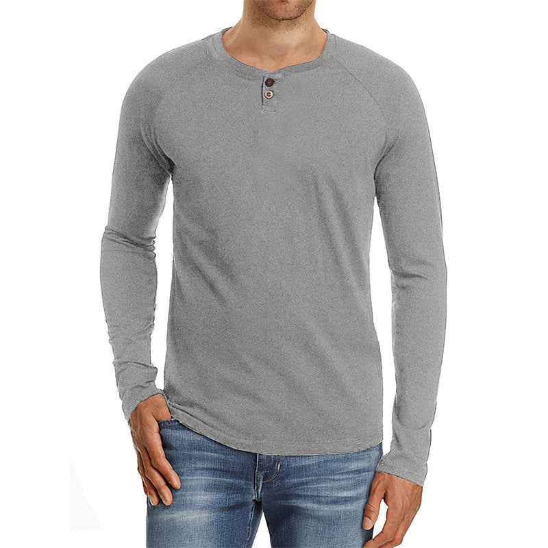 ZLLKL 2025 long-sleeved men's t-shirt new Popular trade men's clothing bottoming shirt autumn and winter round neck t-shirt men's shirt