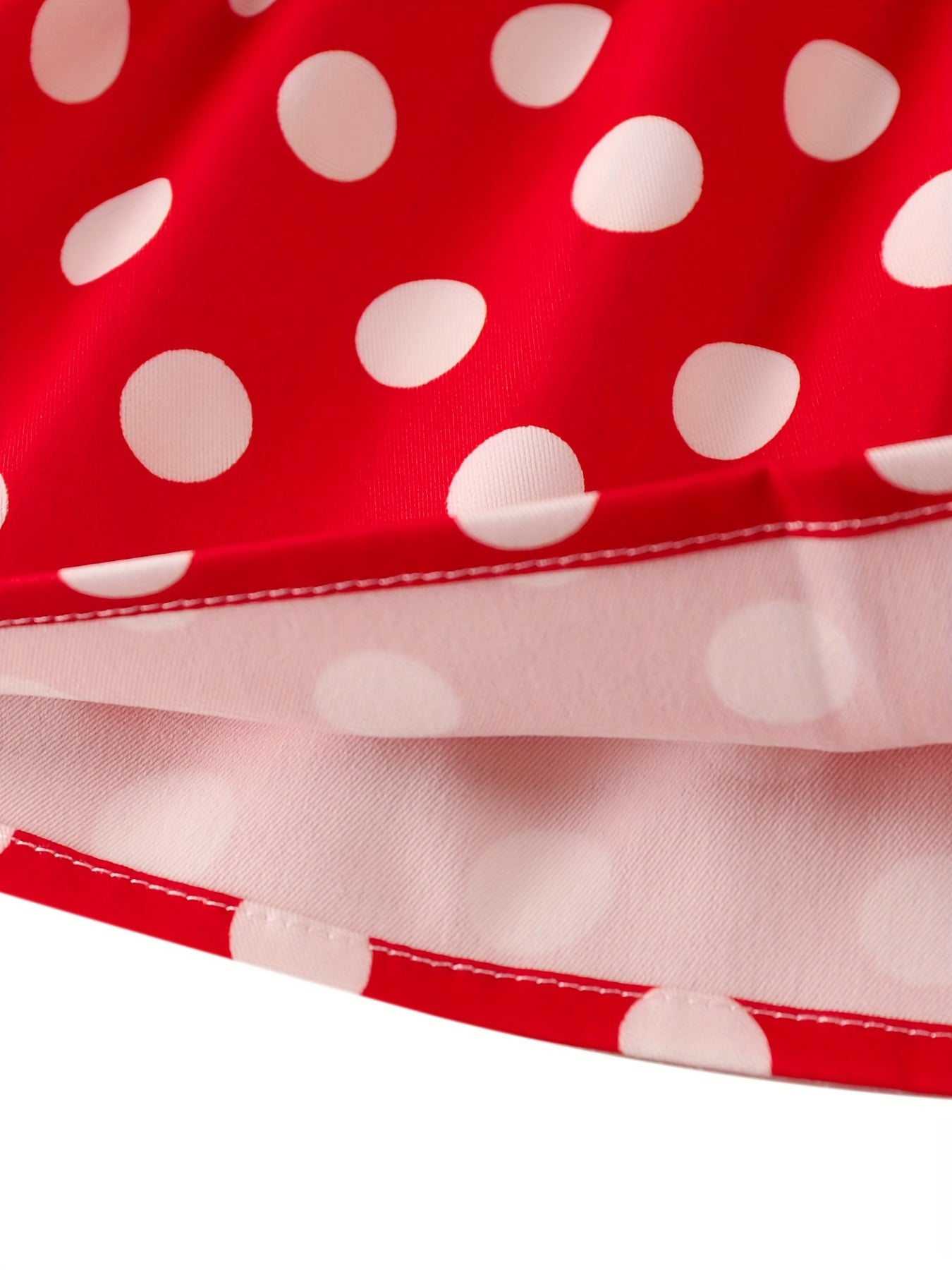 3-12 Years Girls Vintage-Inspired Polka Dot Ruffle Peplum Skirt - Flared Mini Umbrella Skirt with Non-Stretch Woven Fabric for Spring, Summer, Fall, and Christmas - Perfect Birthday Gift for Little Girls