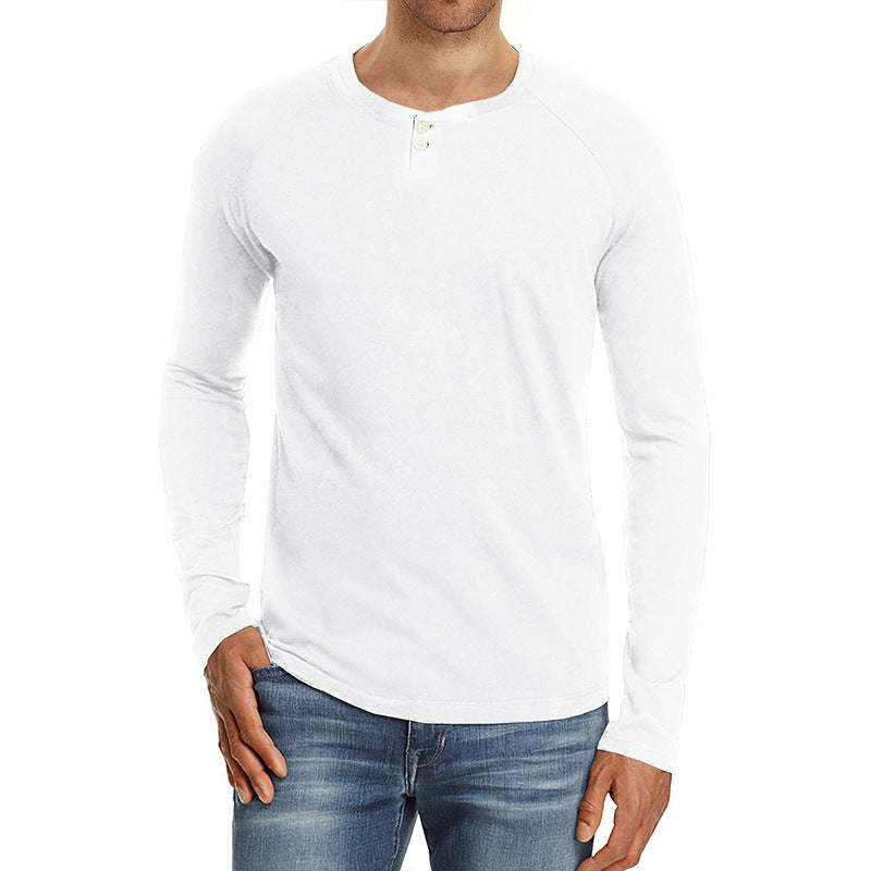 ZLLKL 2025 long-sleeved men's t-shirt new Popular trade men's clothing bottoming shirt autumn and winter round neck t-shirt men's shirt