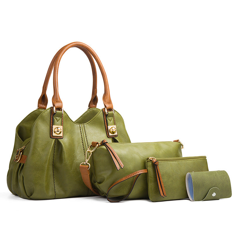 ZLLKL 2025popular new retro mother and child bag three-piece set 2025 fashion handbag shoulder bag oblique span bag factory wholesale