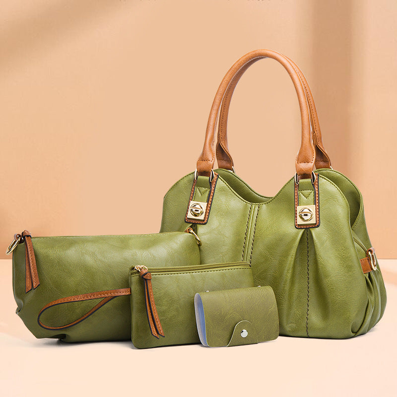 ZLLKL 2025popular new retro mother and child bag three-piece set 2025 fashion handbag shoulder bag oblique span bag factory wholesale