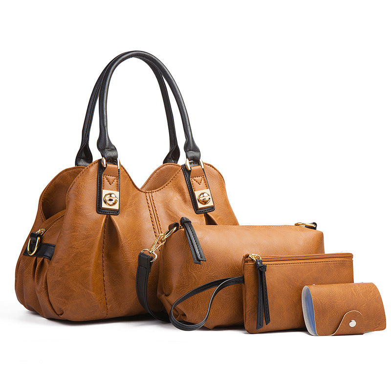 ZLLKL 2025popular new retro mother and child bag three-piece set 2025 fashion handbag shoulder bag oblique span bag factory wholesale