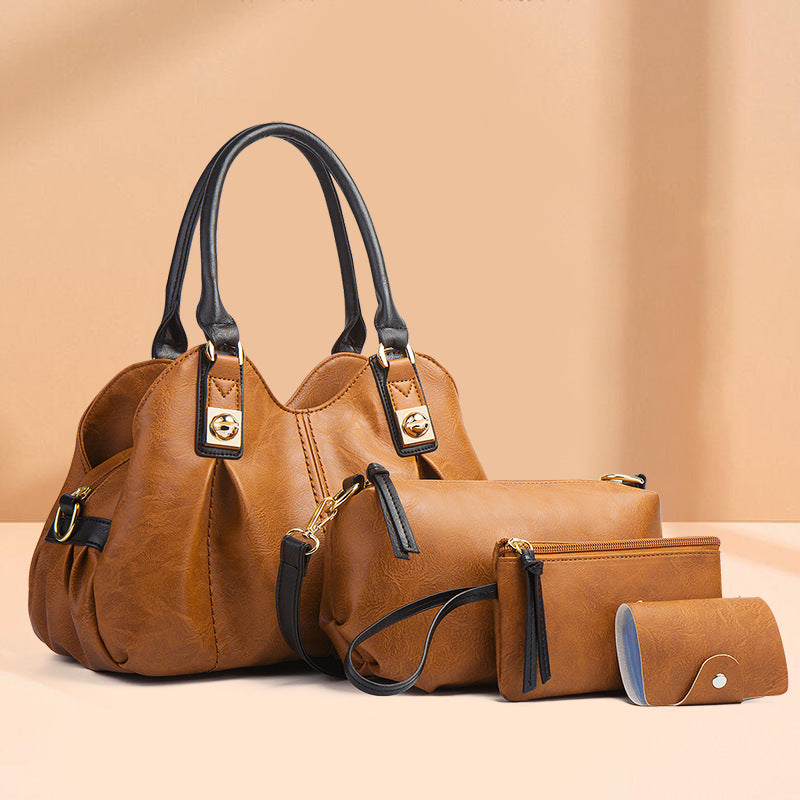 ZLLKL 2025popular new retro mother and child bag three-piece set 2025 fashion handbag shoulder bag oblique span bag factory wholesale