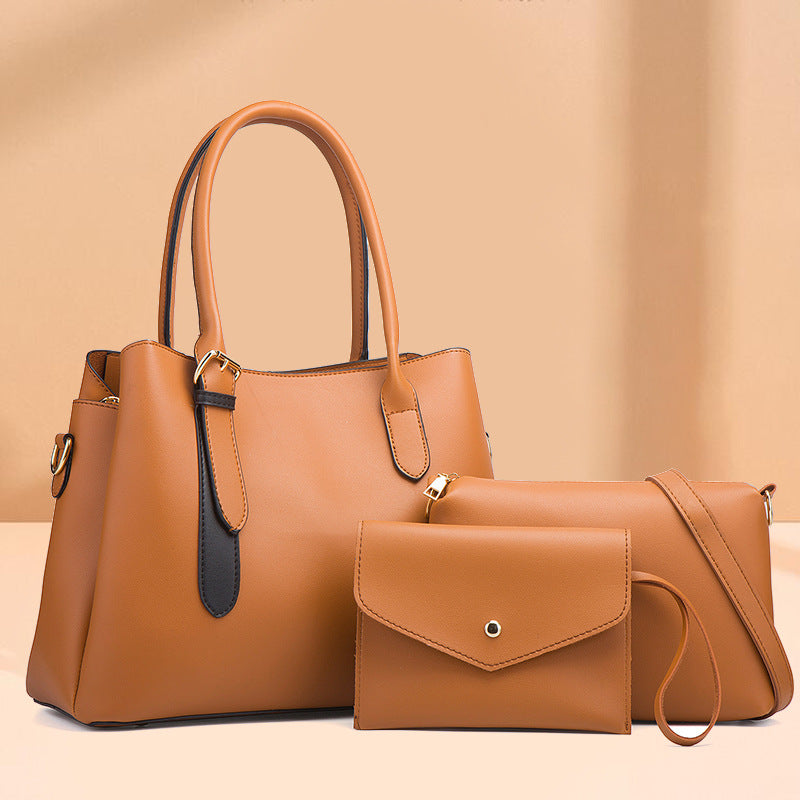 ZLLKL 2025Fashion three-piece set of children and mothers, new portable single shoulder oblique span, large-capacity women's bags, factory delivery, wholesale explosion