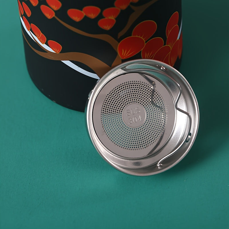 1PC Retro-Style 500ml/16.9oz Stainless Steel Vacuum Insulation Cup - Keeps Drinks Hot/Cold for Hours, Travel-Friendly, Spill-Proof, Durable, Suitable for Office, Campus, Home and Outdoor Activities