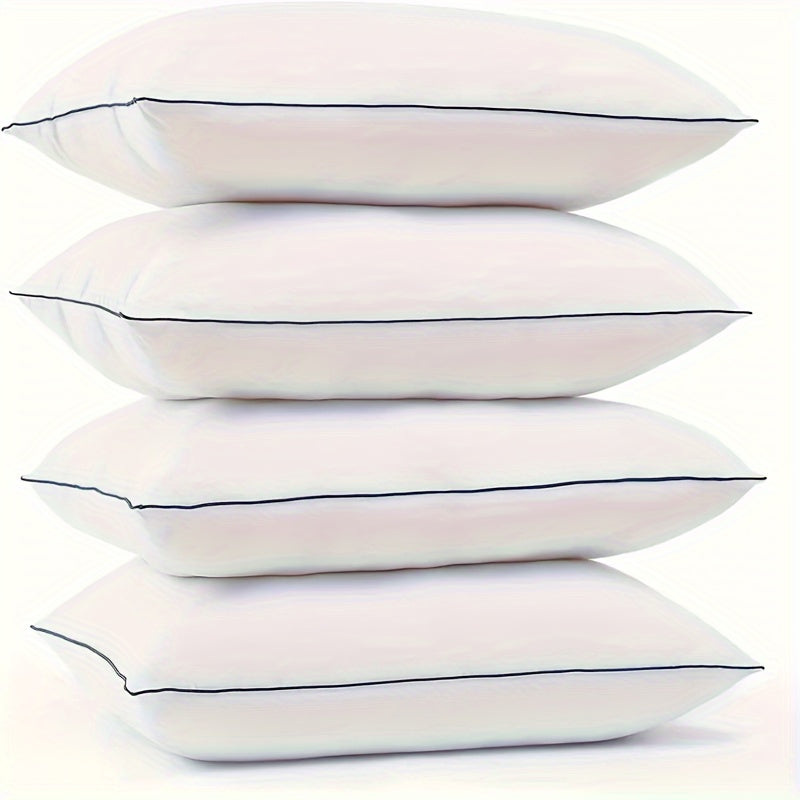 2/4pcs Luxury Gel Pillows - Cooling & Supportive, Soft Down Alternative, Ideal for All Sleep Positions, Breathable Polyester Cover, Machine Washable - Available in 3 Colors