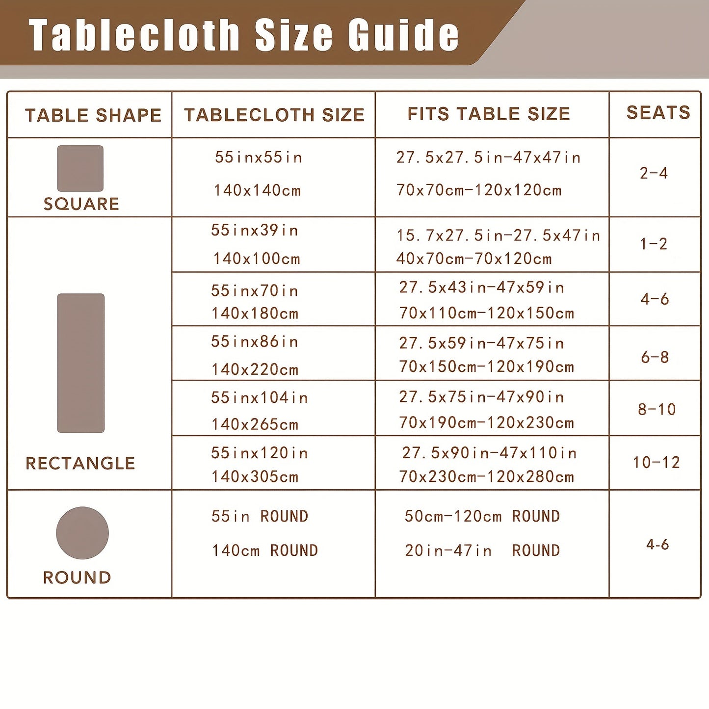 1pc Solid Color Polyester Linen Tablecloth - Square Table Coffee Table Cloth for Home Decor - Simple Style Desk Tablecover with Stain-Resistant and Easy-Care Fabric