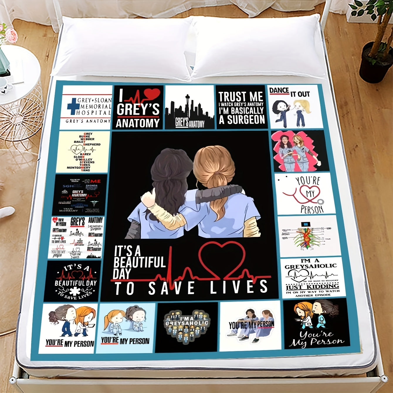 1pc Soft Doctor Flannel Digital Printing Blanket - Ultra Cozy, Warm, and Comfortable for Sofa, Bed, Travel, Camping, and Napping - Perfect Gift for Friends and Special Doctors, Suitable for All Seasons
