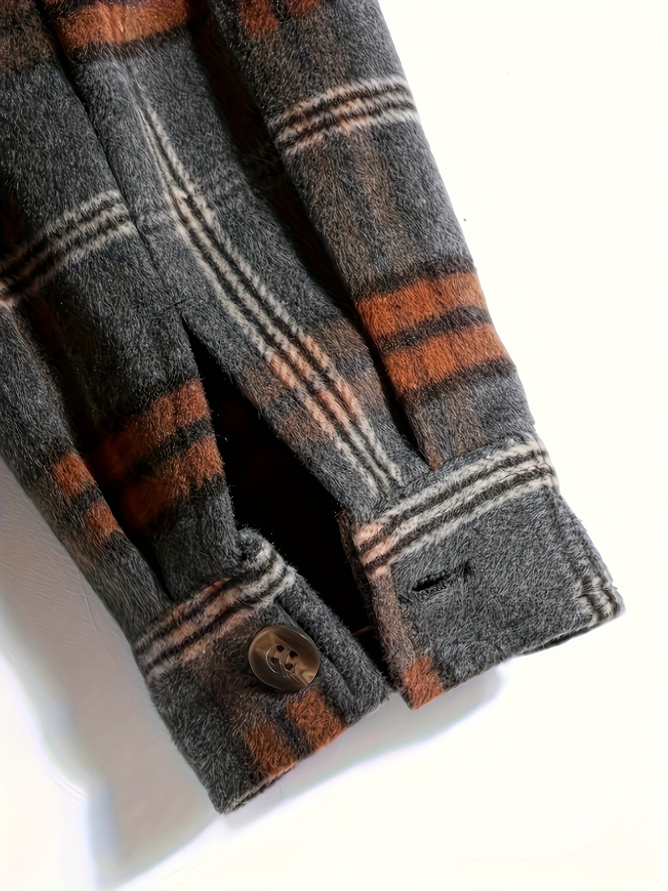 Stylish Plus Size Men's Plaid Hooded Jacket - Oversized Varsity Jacket with Hoodie Design for Spring, Fall, and Winter - Soft, Casual, and Comfortable Clothing for Big and Tall Men