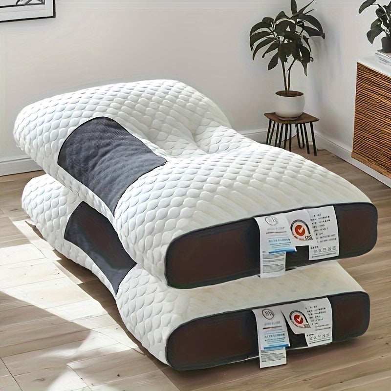 1pc/2pcs, Memory Foam Neck Pillow, Antibacterial Cotton, Ergonomic Contour Design, Removable Cover, Ideal for Holiday Gifts, Polyester (Polyester Fiber) Material, No Battery, No Embellishments