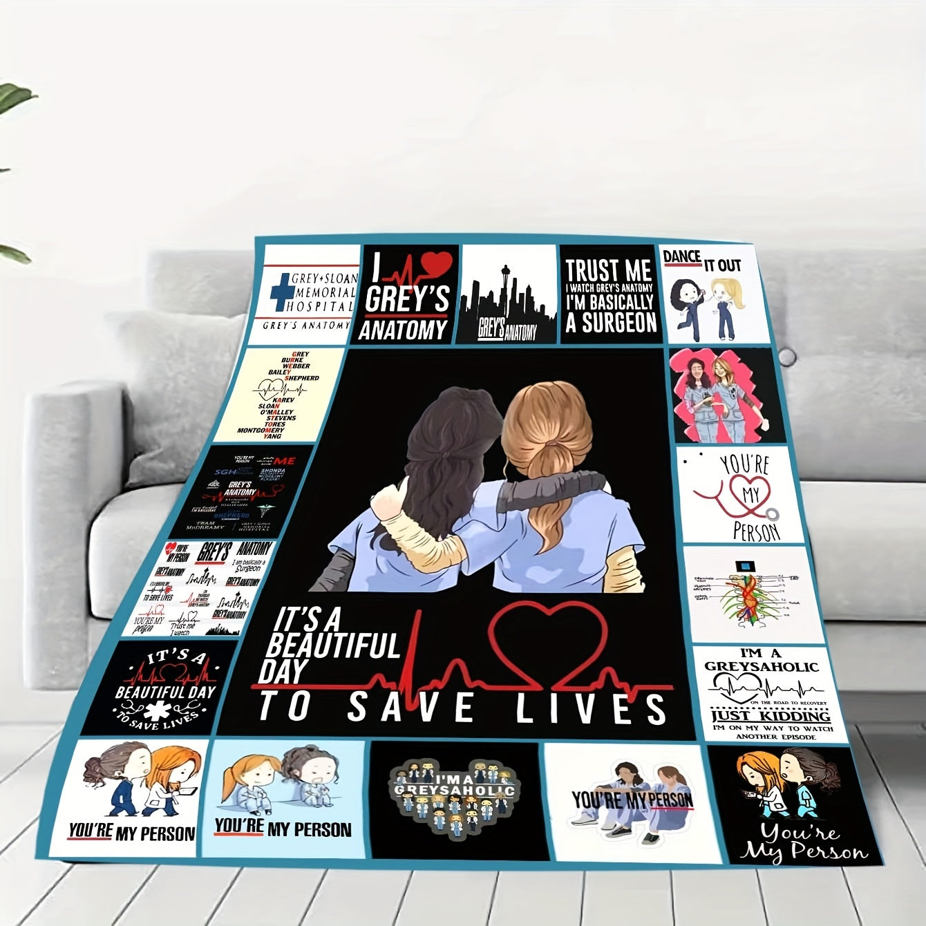 1pc Soft Doctor Flannel Digital Printing Blanket - Ultra Cozy, Warm, and Comfortable for Sofa, Bed, Travel, Camping, and Napping - Perfect Gift for Friends and Special Doctors, Suitable for All Seasons