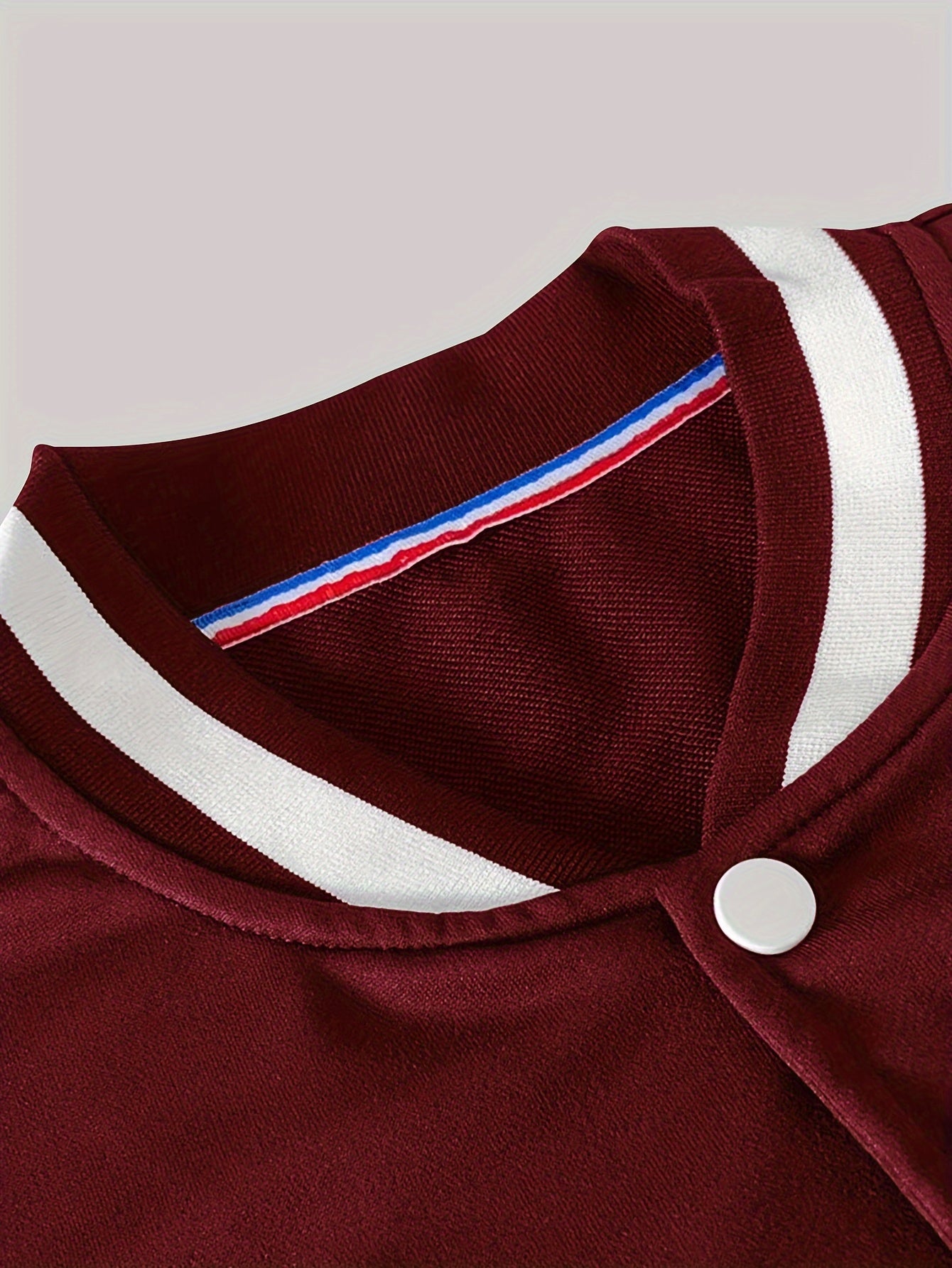 Plus Size NY LETTER PRINT Varsity Style Baseball Jacket With Pockets, Outdoor Cloth