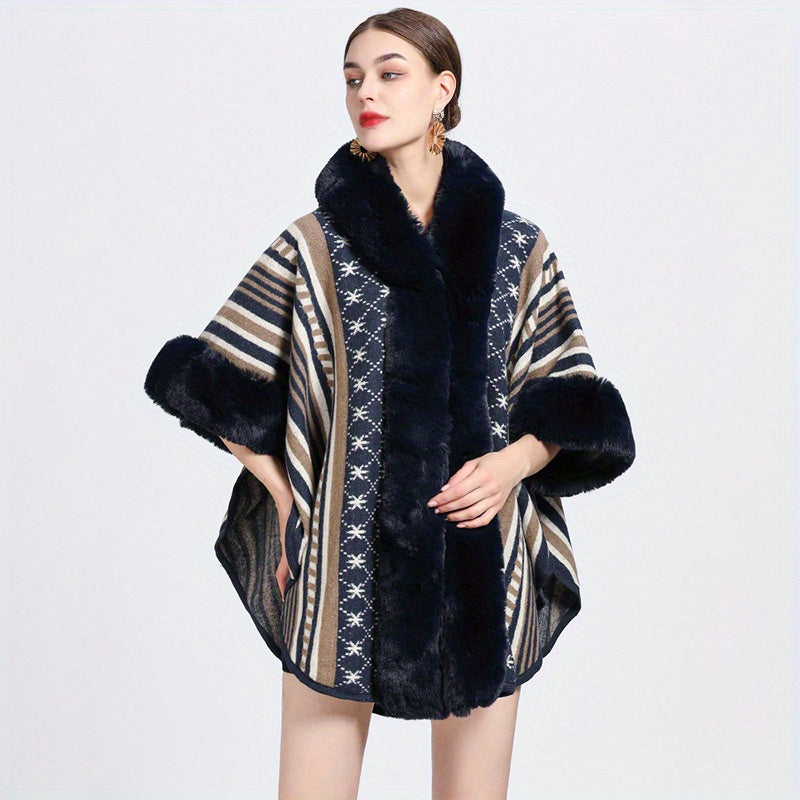 25.60"X64.96" Luxurious Imitation Rabbit Fur Shawl Scarf Collar - Soft, Warm, and Cozy Winter Cloak Wrap with Imitation Cashmere Feel - Perfect for Cold Weather, Outdoor Activities, and Fashion Statement