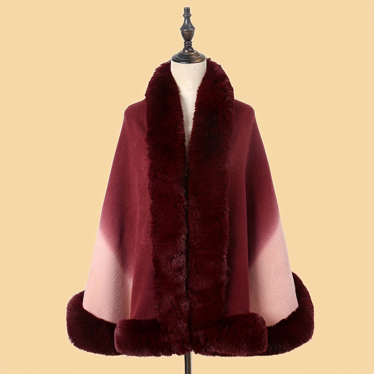 25.60"X64.96" Luxurious Imitation Rabbit Fur Shawl Scarf Collar - Soft, Warm, and Cozy Winter Cloak Wrap with Imitation Cashmere Feel - Perfect for Cold Weather, Outdoor Activities, and Fashion Statement