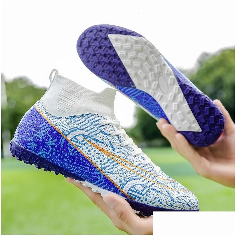 Soccer Shoes Quality Football For Men Cleats Children Original Boots Kids Uni Futsal 240607 Drop Delivery Accessories Sports Dhqzr