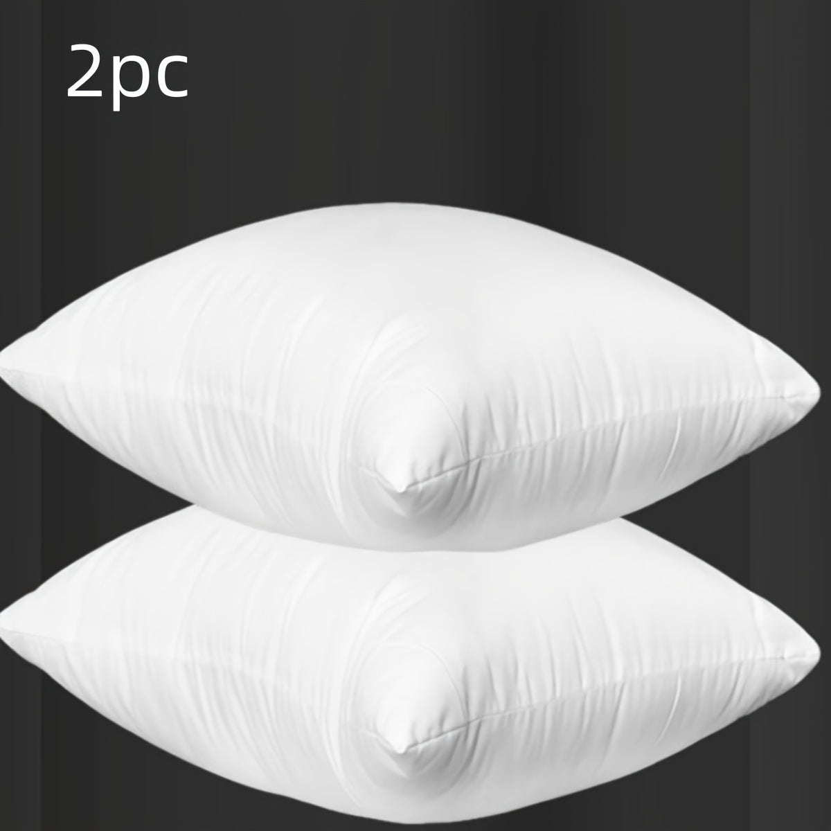 Multi-Purpose White Microfiber Pillow Inserts - Available in Various Sizes for Minimalist Home Decor