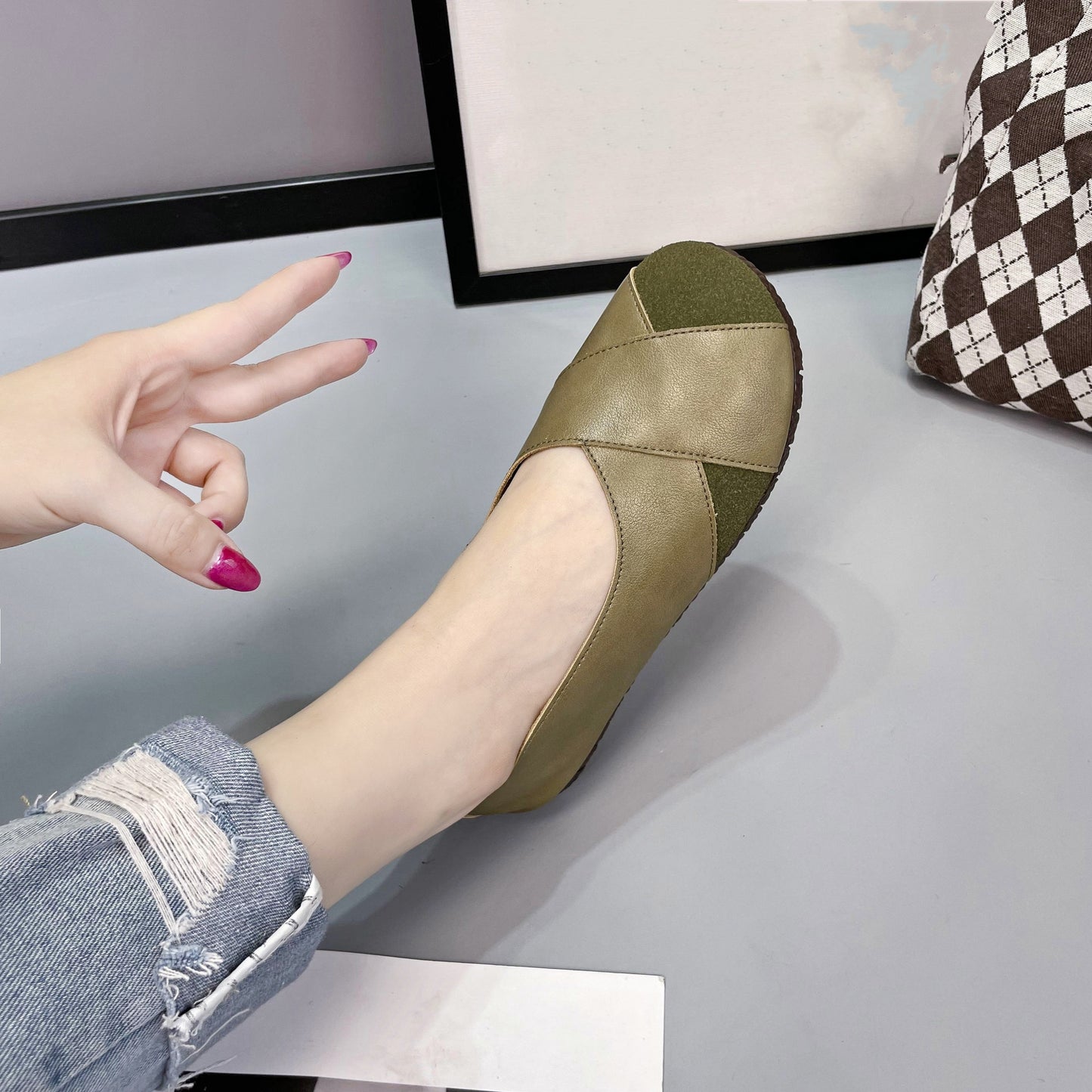 All-Day Comfort & Style: Women's Lightweight, Breathable Oxford Shoes - Non-Slip, Slip-On, Perfect for Spring