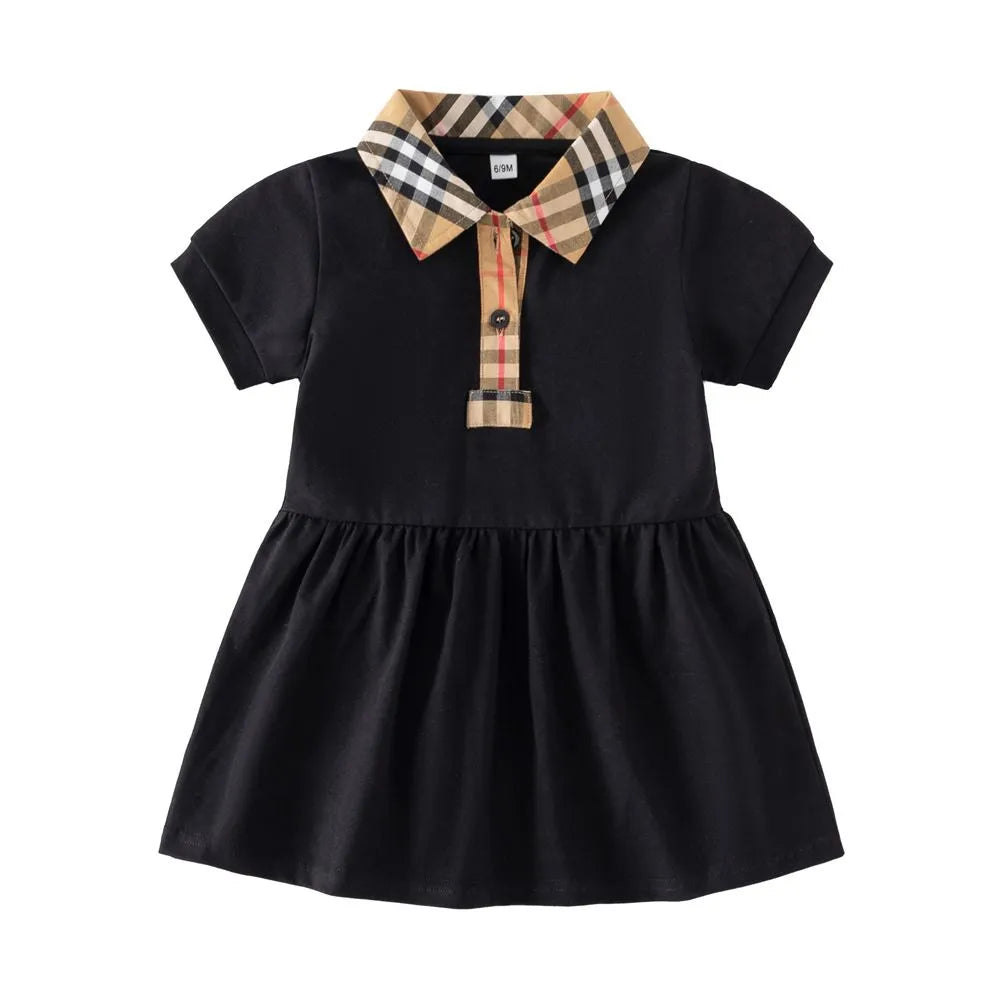 Baby Dress Designer Girls Summer Baby Girls Plaid Striped Newborn Girls Summer Dress Children Princess Baby Dress