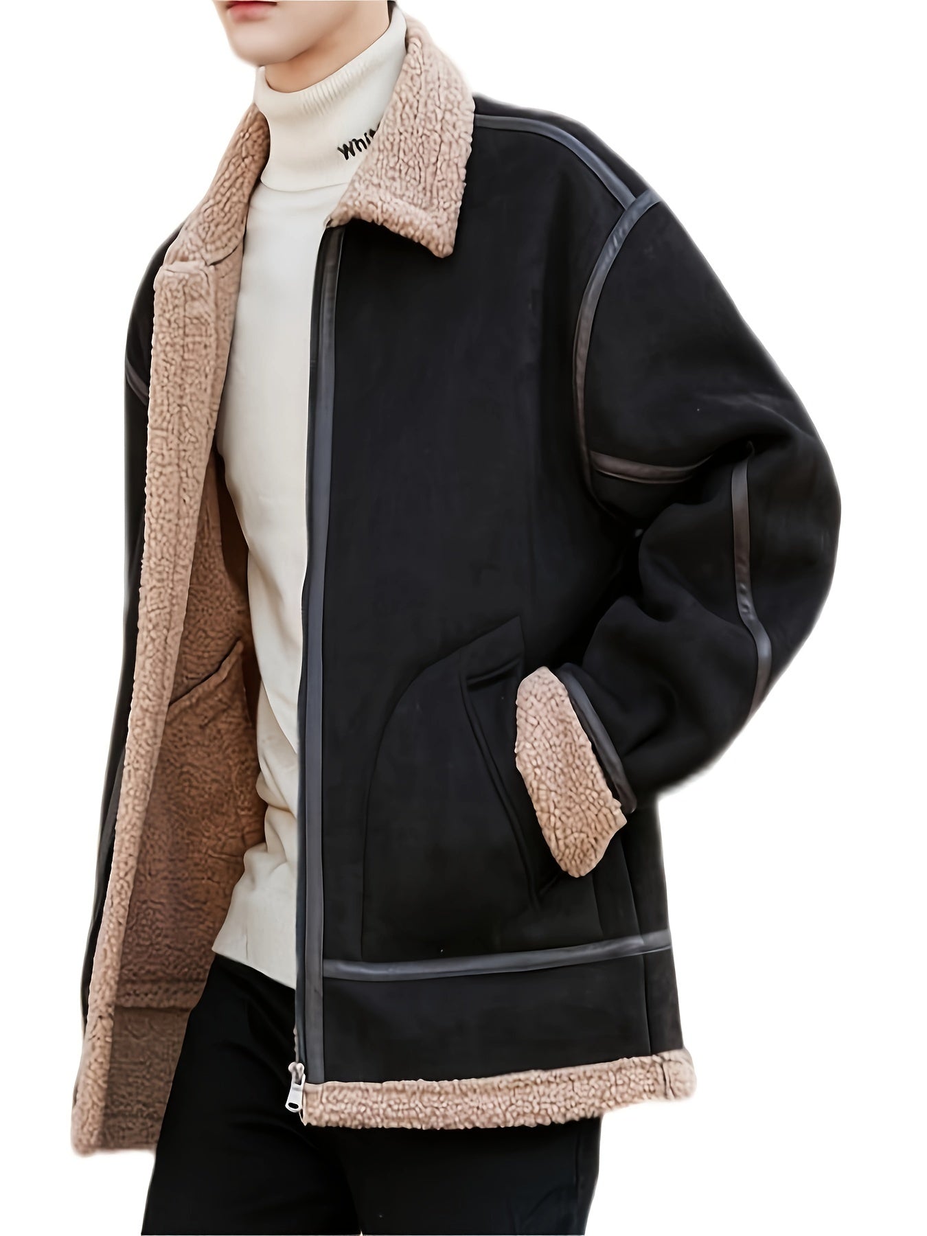 Men's Urban Lapel Jacket - Handsome, Padded, Everyday Outdoor Wearable, Stylish, and Versatile for Men