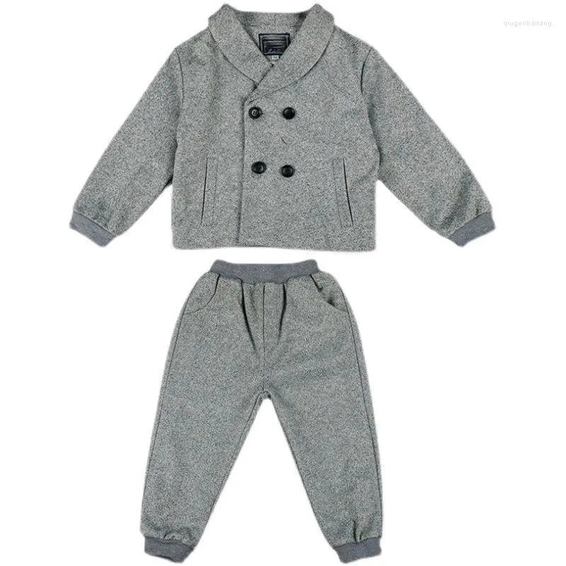 Clothing Sets Kid Boys Spring And Fall Suit Baby Clothes Set Children's Casual Tops Pants 2 Piece Formal Wear