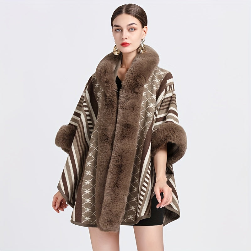 25.60"X64.96" Luxurious Imitation Rabbit Fur Shawl Scarf Collar - Soft, Warm, and Cozy Winter Cloak Wrap with Imitation Cashmere Feel - Perfect for Cold Weather, Outdoor Activities, and Fashion Statement