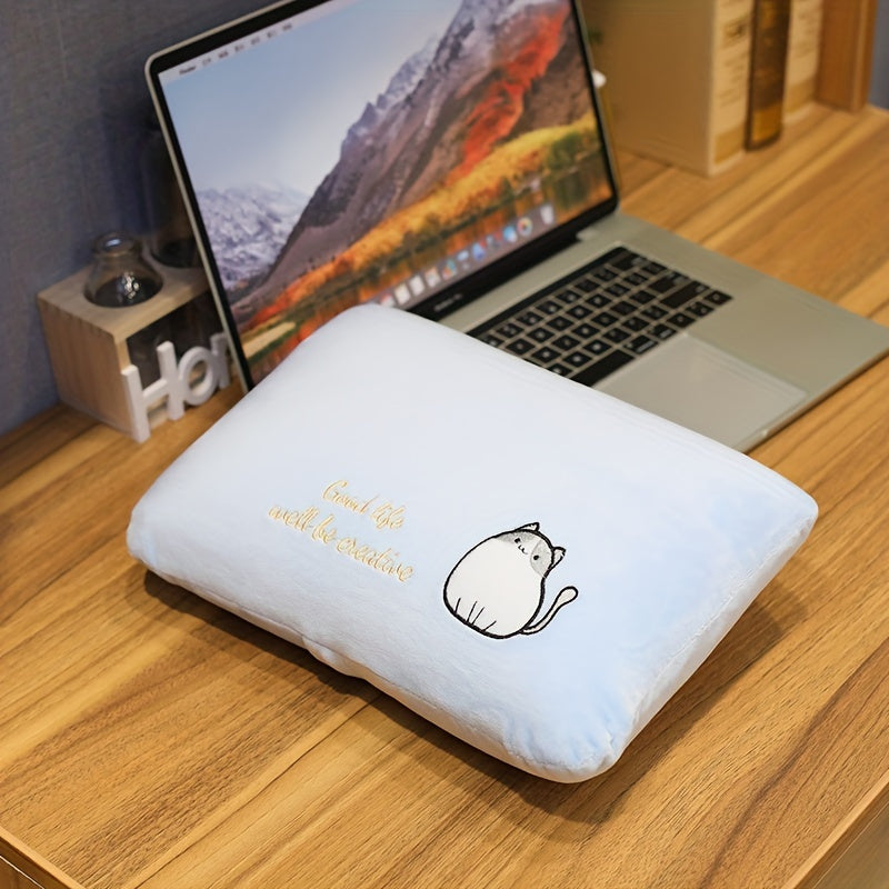 1pc Compact & Comfortable Nap Pillow - Portable, Soft Support Cushion for Lunch Breaks, Office & Student Use