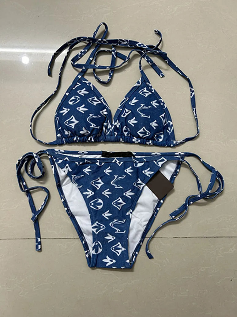 Women Black One Piece Swimwear Designer Padded Bikinis ss Summer Beach Swim Biquinis Letter Print Vacation Hot Spring Bathing Suit #3288