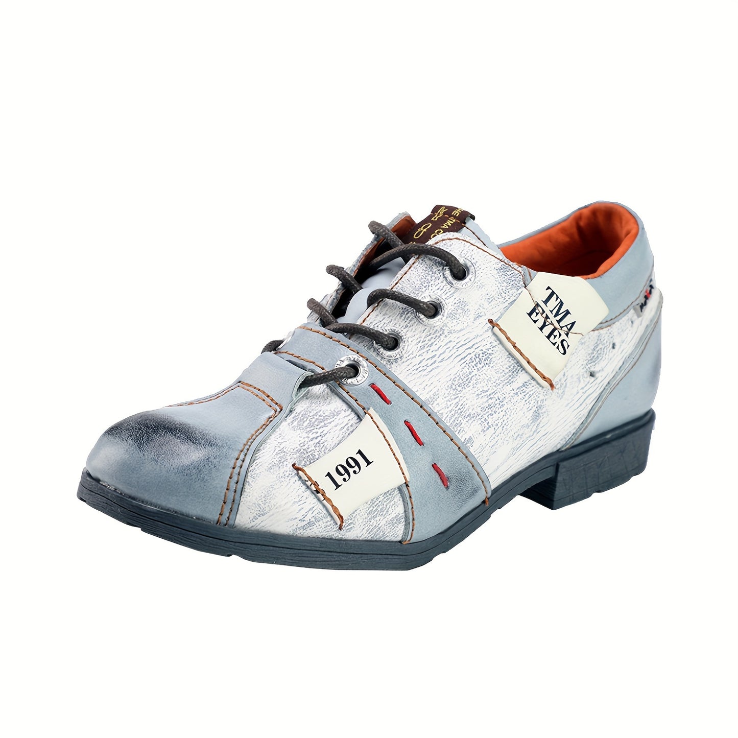 Women's Fashion Retro Trend Oxfords, Lace Up Comfortable And Versatile Shoes, Low Heel Casual Shoes