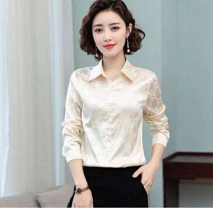 Designer Printed Black Shirts Women Runway Button Shirt Office Ladies Ribbon Bow Blouses Slim Fit Stylish Luxury Tops