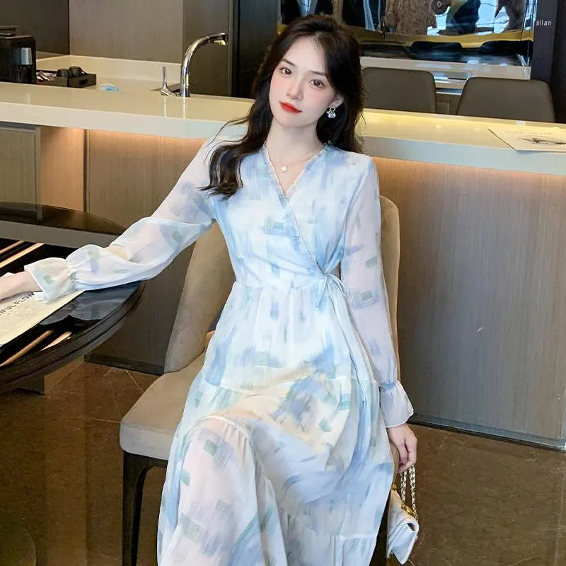 Casual Dresses Fairy Skirts in Excess of the Fairys Department Summer Female French Broken Beautiful Spring and Autumn Dress